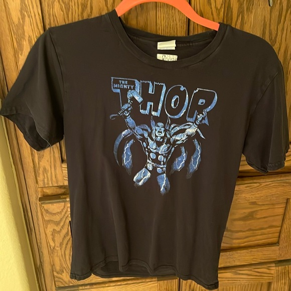 Marvel Other - Marvel THOR Black Short Sleeve T-Shirt | Youth Size Large